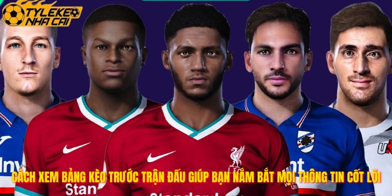 Cách xem bảng kèo trước trận đấu giúp bạn nắm bắt mọi thông tin cốt lõi