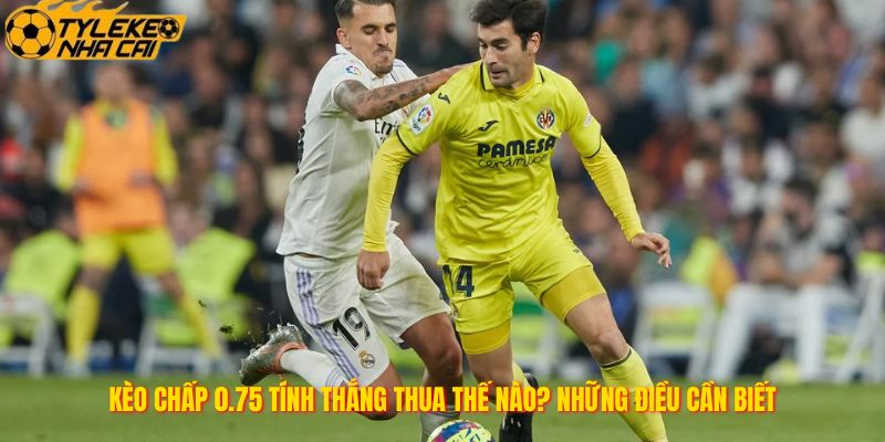 Kèo chấp 0.75 tính thắng thua thế nào? Những điều cần biết